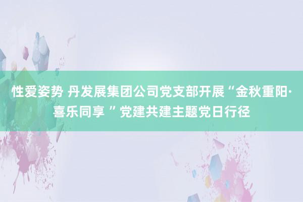 性爱姿势 丹发展集团公司党支部开展“金秋重阳·喜乐同享 ”党建共建主题党日行径