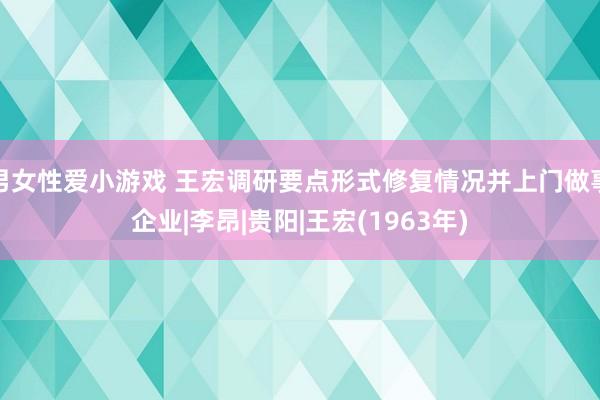 男女性爱小游戏 王宏调研要点形式修复情况并上门做事企业|李昂|贵阳|王宏(1963年)